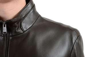 Blouson en cuir pour homme tendance 2026, blouson de moto en cuir véritable de qualité supérieure, sur mesure - Product Image 5