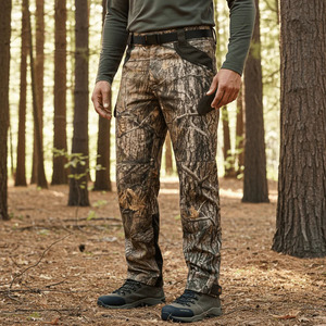 Pantalon de chasse camouflage pour homme, imperméable, softshell, longueur intégrale, vêtements d'extérieur pour l'automne - Product Image 6