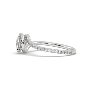 AJRETAIL Elegant G Color VS2 Clarity 1.19 Carat Lab Grown Diamond <b>for</b> Certified White Gold Stud <b>Ring</b> <b>for</b> <b>Men</b> and Women - Product Image 2