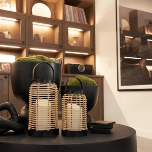 High Quality Rattan Set Of 2 Candle Holder For Home Decoration Living Room <b>Table</b> Decor Wedding Event And <b>Patio</b> Garden Styling - Product Image 2