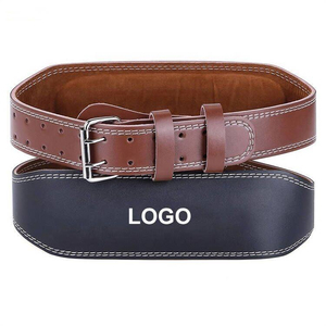 High Quality Leather Weightlifting <b>Belt</b> with Adjustable Buckle for Heavy Lifting and Strength Development - Product Image 1