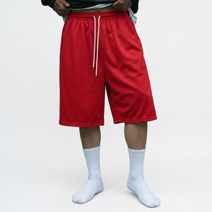 Shorts Capri en molleton épais pour hommes, coupe ample, jambe large, imprimé graphique, vente en gros - Product Image 4