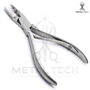 Pince de dépose d'extensions capillaires en acier inoxydable, 3 trous, pour micro-anneaux, ouverture de liens à la kératine, outil de salon professionnel - Product Image 4
