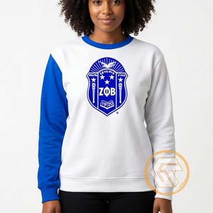 เสื้อสเวตเชิ้ตคอกลมปักลาย Zeta Phi Beta สำหรับผู้หญิง ดีไซน์ล่าสุดสำหรับฤดูหนาว ผลิตตามสั่งขายส่ง เสื้อผ้าชมรม ทำจากผ้าฝ้ายด้านหน้า - Product Image 2