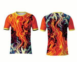 Camiseta Sublimada con Estampado Completo, 100% Poliéster, 180 Gramos, Tejido de Punto, Diseño Gráfico Personalizado, Informal, Secado Rápido, Transpirable - Product Image 1