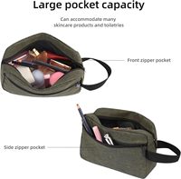 Sac de toilette professionnel personnalisé pour homme, trousse de voyage, trousse de maquillage, trousse de rasage, sacs en cuir PU de luxe pour homme