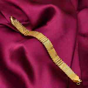 Bracelet multi-brins en laiton plaqué or micro 14K 18K 24K pour hommes, avec fermoir à crochet en S, vente en gros de bijoux de mode - Product Image 1