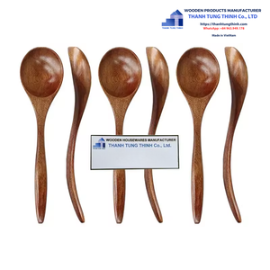 ชุดช้อนไม้สำหรับใช้ในครัว วัสดุไม้ธรรมชาติ อุปกรณ์ทำมือ - Product Image 5
