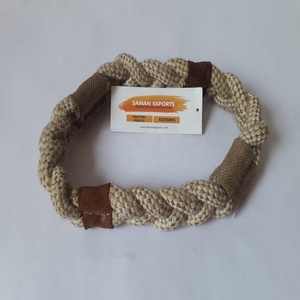 Top Trending High Quality <b>Ring</b> Shaped Rope Cotton/Jute Dog Toys Top Indian Supplier Wholesale Manufacturer Saman Exports - Product Image 6