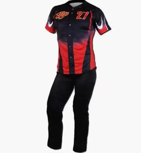 Uniforme de Béisbol para Mujer Adulta, de Alta Calidad, Transpirable, Estilo Hip-Hop, con Botones, Manga Corta, Conjunto Completo, Venta Caliente - Product Image 5