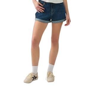 กางเกงยีนส์ขาสั้นเอวสูงทรงวินเทจสำหรับผู้หญิง สั่งทำขายส่ง ซักแบบวินเทจ สไตล์ลำลองสำหรับฤดูร้อน - Product Image 4