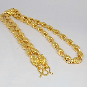 Gargantilla de Plata de Ley de Alta Calidad Chapada en Oro de 24K, 21.5 Pulgadas, Hipoalergénica, Joyería Moderna para Regalo en Fiestas - Product Image 3