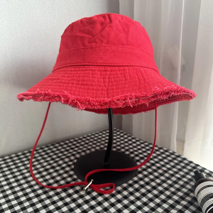 Bulk <b>Plain</b> Bucket Hats Custom Logo Embroidery Cotton Summer <b>Cap</b> UV Protection Outdoor Fishing Hat Unisex - Product Image 1