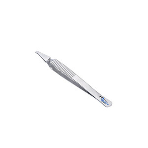 Pince à épiler dentaire à pointe angulaire en acier inoxydable, instrument chirurgical - Product Image 1