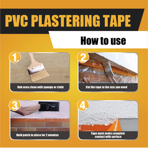 Bande de construction de bande de plâtrage orange de PVC de bande orange ANTI économique pour des travaux de plâtrage - Product Image 5