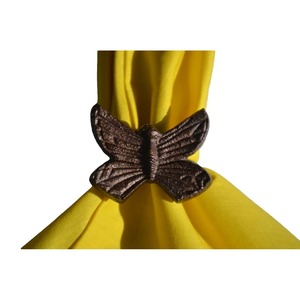Leaf Shape Brass Napkin Ring 4.5cm Modern Design Wedding Table Decoration Accessory - Product Image 2