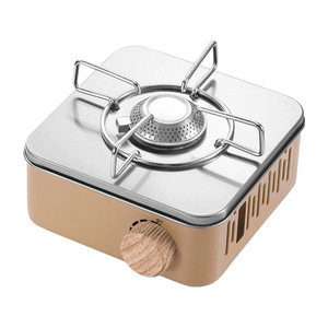 Estufa de tarjeta portátil para camping al aire libre, para hervir agua, mini, a prueba de viento, con fuego intenso, magnética, para cilindro de gas doméstico - Product Image 6