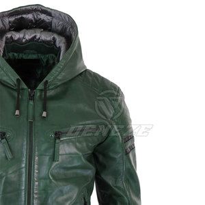 Chaqueta de Cuero Transpirable a Precio Razonable, Chaqueta de Invierno para Uso en Exteriores, Chaqueta de Cuero Ligera para Hombre al por Mayor - Product Image 6