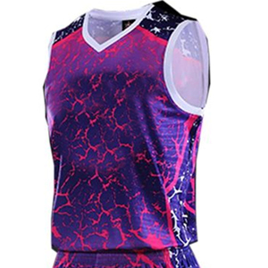 Custom Sublimation Plus Size Breathable Sleeveless Anti-Bacterial Quick Dry Printed Polyester Basketball Uniform Custom Colors - Product Image 5