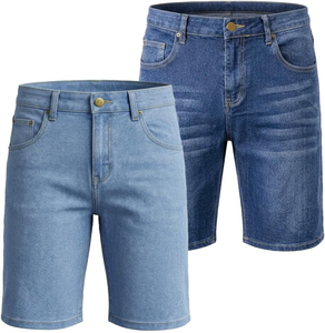 Fashionable High Waist Denim Shorts Summer Casual Super Distressed <b>Jeans</b> Shorts Straight Leg Casual Summer Style 100% Cotton - Product Image 4
