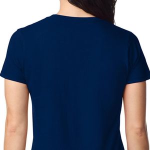เสื้อยืดแขนสั้นผู้หญิงแบบมีน้ำหนักปานกลาง คอตตอนเนื้อนุ่ม สวมใส่สบาย ระบายอากาศได้ดี เหมาะสำหรับใส่ในชีวิตประจำวันและออกนอกบ้าน - Product Image 4