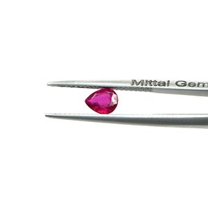 Rubíes naturales de Bangkok calibrados en forma de pera de 7x8 mm, piedra preciosa de rubí facetada natural suelta para la fabricación de joyas, lista para usar. - Product Image 2