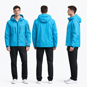 Chaqueta Impermeable Unisex Transpirable Tipo Bomber para Lluvia, Cortavientos de Otoño-Primavera con Cierre de Cremallera, Ideal para Senderismo y Ciclismo, Chaquetas para Hombre - Product Image 5