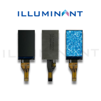 Modul Layar Panel Kustom BOE 1.14" 135x240 IPS TFT-LCD COG FPC dengan 1x Lampu Latar LED Putih 500cd/m Kecerahan Suhu Operasi