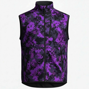 Gilet de chasse sans manches en softshell camouflage pour homme, imperméable et durable, design estival avec imprimé - Product Image 4