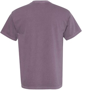 T-shirt en coton uni pour homme, coupe classique, col rond, manches courtes, jersey décontracté, design simple - Product Image 2