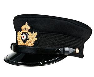 Gorra Negra Bordada Ajustable para Adulto, Uniforme, Insignia Personalizada, Reproducción Ceremonial, Gorras Navales Alemanas de la Segunda Guerra Mundial - Product Image 5