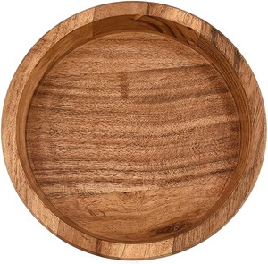 Bol de service jetable en bois rustique, bol à salade et fruits en bois naturel, vaisselle de cuisine artisanale pour la maison et la restauration - Product Image 1