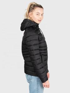 Chaqueta acolchada de invierno de talla grande para mujer, recién llegado, cuello levantado teñido liso con acabado transpirable para la temporada de otoño - Product Image 5