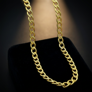 Collares de Cadena Estilo Curb Chapados en Oro de 14K, 18K, 24K al por Mayor, Cadena de Latón, Collares de Cadena de Moda, Diseño de Cadena Moderno - Product Image 3