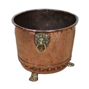 Maceta Vintage de Latón con Asas de Cabeza de León y Patas de Garra, Maceta para Cactus, Soporte para Plantas de Interior, Florero para Plantas Serpiente - Product Image 4
