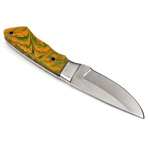 Custom Handmade Outdoor Hunting Skinning Camping Knife with Color Resin Handle Stainless Steel <b>Drop</b> Point Blade for Wholesale - Product Image 3