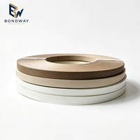Ensemble de bandes de chantournage en PVC à grain de bois mélangé et uni, en rouleau, couleur bois clair, crème et blanc
