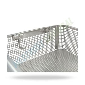 Middle Size Sterilization <b>Basket</b> Stainless Steel Surgical Instrument Tray Medical Cleaning <b>Storage</b> <b>Basket</b> - Product Image 4