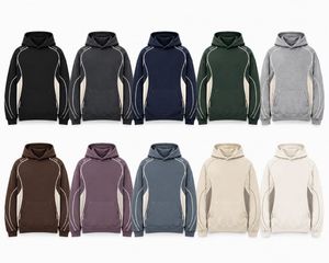 เสื้อฮู้ดผู้ชาย ผ้าฝ้าย 100% เฟรนช์เทอร์รี่ สีพื้น สวมใส่สบายในฤดูหนาว ทรงปกติ มีกระเป๋า ระบายอากาศได้ดี ผ้าถัก - Product Image 6