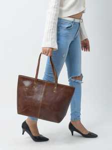 Bolso Tote de Hombro Casual de Cuero Genuino Trenzado de Lujo con Dos Correas, Gran Capacidad, Impermeable para Mujer - Product Image 1