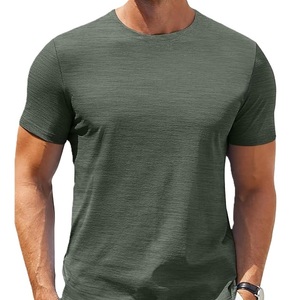 Camiseta personalizada 100% algodón con cuello redondo, camiseta de color sólido con cuello redondo, camiseta para hombre, camiseta de cuello redondo para hombre - Product Image 1