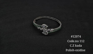 Brazalete Abierto de Circonia Cúbica 12074, Brazalete de Latón con Incrustaciones de Piedras, Chapado Oxidado, para Mujer, Regalo, para Fiestas - Product Image 5