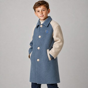 <b>Kids</b> Woolen <b>Coat</b> Comfortable Cold Weather Outerwear for <b>Winter</b> Season Customized Design High Quality Custom Brand OEM Service - Product Image 4