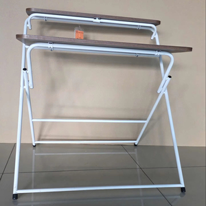 Hard Furniture Modern Movable Convertible Folding <b>Desk</b> Small Space <b>Computer</b> Gaming Wood Metal Frame Premium Desktop Surfaces - Product Image 1