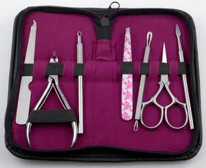 <b>Nail</b> Care <b>Kit</b> With Stainless Steel Tools Portable Manicure Set 5 In 1 For Adults Classic Style In Bag - Product Image 5