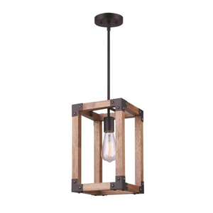 Lámpara Colgante Moderna de Madera con Difusor Acrílico Blanco para Proyectos Hoteleros y Decoración de Comedores - Product Image 3
