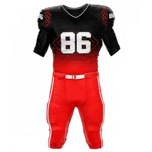 Uniforme de Fútbol Americano de Alto Rendimiento, Absorbente de Humedad, Color Personalizado del Equipo, Talla Grande, Manga Corta, Precio de Fábrica - Product Image 1