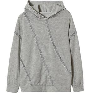 Nuevo Diseño, Sudadera Elegante para Mujer con Pedrería en la Parte Delantera, Ecológica, Extra Grande, Moderna, con Bordado 3D y Brillo, Impermeable - Product Image 5