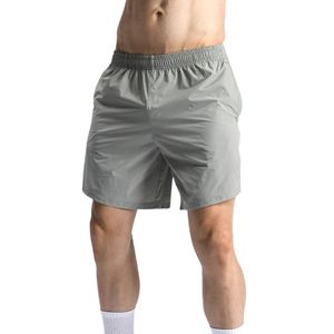 Pantalones Cortos Deportivos Grises para Hombre, Transpirables, para Entrenamiento en el Gimnasio, Cintura Elástica, Ropa Deportiva para Exteriores, Fabricante - Product Image 1