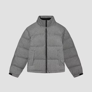 Veste matelassée à panneaux de couleur pour homme, design personnalisé, coupe-vent, hiver, décontractée, épaisse, en polyester, manches longues - Product Image 6